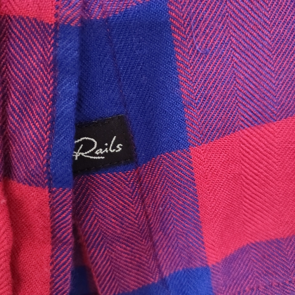 Rails sleeveless flannel top shirt Large - Picture 4 of 5